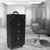 4-Tiers Portable Rolling Makeup Case,Hairdressing Trolley Beauty Salon Cosmetic Lockable Travel Train Case,Hairstylist Luggage Organizer Tool Box with 4 Wheels view 3