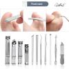 SEDLAV 26-Piece Stainless Steel Nail Clippers Manicure Set - Professional Grooming KitCutter Scissor Cuticle Nipper Nail Tools Set/Black for Precise Nail Care and Beauty. view 2