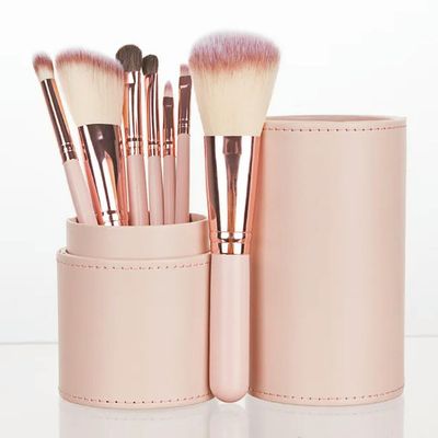 7 Pcs makeup brushes Professional Makeup Brushes Set with Bucket Blush Powder Eyeshadow Eyebrow Foundation Beauty Makeup Tool Brushes (Color : Brush with bucket)