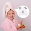 FOMIYES Microfiber Hair Towel Wrap Brown Bear Hair Drying Cap Cartoon Bear Dry Towel Hat Absorbent Dry Towels Drying Hat Child Bath Towel Absorb Coral Fleece view 4