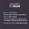 Sensationnel PremToo bulk weaving  2x deep human hair blend for boho, knotless box or curly loose wave styles - 1 pack (18 inch, 4 MEDBROWN) view 4