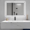 32 x 24 in. Rectangular Frameless Wall-Mount Anti-Fog Bluetooth LED Light Bathroom Vanity Mirror view 1
