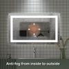 40 x 24 inch LED Bathroom Vanity Mirror Superslim Dimmable Anti Fog view 2