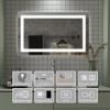 40 x 24 inch LED Bathroom Vanity Mirror Superslim Dimmable Anti Fog view 3