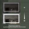40 x 24 inch LED Bathroom Vanity Mirror Superslim Dimmable Anti Fog view 4