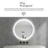 24 in. Round Wall-Mounted Dimmable LED Bathroom Vanity Mirror with Defogger and Bluetooth Music Speaker view 4