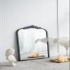 24" x 36" Classic Design Mirror with and Baroque Inspired Frame for Bathroom, Entryway Console Lean Against Wall view 4