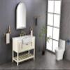 39in. W x 26in. H Oversized Rectangular Brushed Gold Framed LED Mirror Anti-Fog Dimmable Wall Mount Bathroom Vanity Mirror Wall Mirror Kit for Gym and Dance Studio view 3