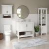32" Aluminum Wall Mirror view 2