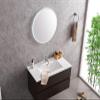 24 inch Acrylic LED Round Mirror Make up Mirror 3 Brightness Cosmetic Mirror Memory Function Anti-Fog view 1