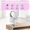 3 Colors Dimmable LED Lighting, 1X/10X Double Sided Magnifying Cosmetic Mirror with Touch Control, 360Rotation, Bathromm Vanity Mirror, Desk Top Make Up Mirror (Chrome) view 2