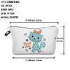 LESFEY Cat Travel Makeup Bag Cute Cartoon Cats Cosmetic Organizer Funny Make Up Bags Inspired Gifts Toiletry Pouch For Women view 4