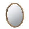 20" x 20" Circle Wall Mirror with Wooden Frame, Wall Mirror for Living Room, Dining Room, Foyer, Bathroom, Office view 2