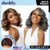 Sensationnel Dashly Lace Saltandpepper Wig - Sp Unit 6 Hand Tied Laceparting Ear to Ear Synthetic (CHBLONDE) view 2