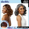 Sensationnel Dashly Lace Saltandpepper Wig - Sp Unit 6 Hand Tied Laceparting Ear to Ear Synthetic (CHBLONDE) view 3