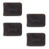 Hide & Groom, Set of 4 Double Edge Safety Razor Head Protective Sheath for Groomsmen, Shaving Travel Cover, Full Grain Leather, Handmade, Bourbon Brown view 1