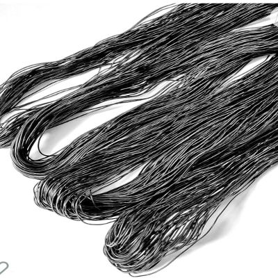 Black African Anango Hair Thread/Fil Anango/Nigeria Rubber Thread/Owu Isi/Irun Kiko (Lot of 4)