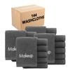 Arkwright Makeup Towels - Bulk Case of 144 - Soft & Gentle Cotton Small FingerTip Powder Room Washcloth, Decorative Bathroom Essentials for Hosts & Artists, 11 x 17 in, Grey view 1