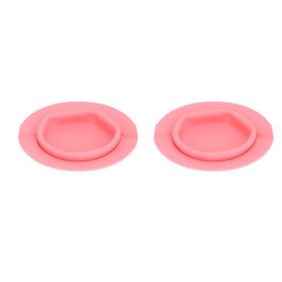 Easy Control, Easy to Clean, Large Capacity Wax Warmer Bowl with Convex Ears Design - Soft Silicone Material, Suitable Removal on Face, Armpits, Legs (Pink)