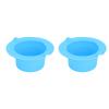Easy Control, Easy to Clean, Large Capacity Wax Warmer Bowl with Convex Ears Design - Soft Silicone Material, Suitable for Hair Removal on Face, Armpits, Legs (Blue) view 3