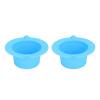 Easy Control, Easy to Clean, Large Capacity Wax Warmer Bowl with Convex Ears Design - Soft Silicone Material, Suitable for Hair Removal on Face, Armpits, Legs (Blue) view 4