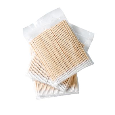 800PCS Pointed Cotton Swabs,4 inch Microblading Cotton Swab with Wooden Sticks for Makeup, Tattoo Permanent Supplies and Cleaning (8Packs)