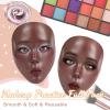 Banugo Makeup Mannequin Face - Silicone Head with Makeup Kit, Brushes & Bag for Practicing Skills or Gifts view 2