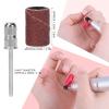 210 Pieces Sanding Bands Nail Drill Bits Sanding Rings Bands, Nail Drill Shaft Files Nails Cuticle Polishing Bands Nail Art Sanding Bands, Manicure Nail Sanders view 3