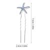 Ipetboom Unique Sea Star Rhinestone Hair Pins 12pcs Set Hair Decorations for Wedding Bridal and Special Occasions view 2