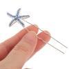 Ipetboom Unique Sea Star Rhinestone Hair Pins 12pcs Set Hair Decorations for Wedding Bridal and Special Occasions view 3