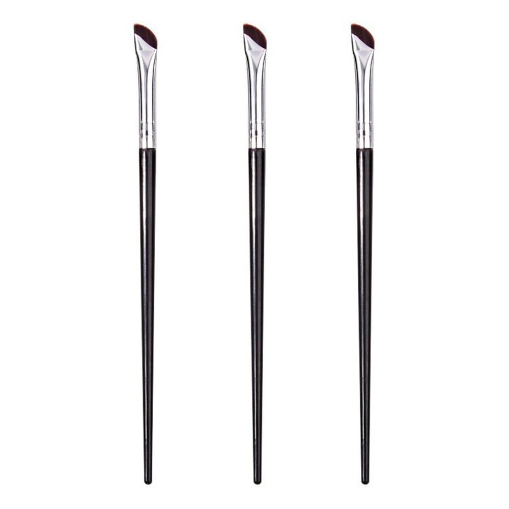 cdar Nylon Bristles Eyebrow Brush 3pcs Double-headed Set Spiral Bevel Eye Makeup Plastic Handle Eyelash Professional Comb Tool Naturally Separated B