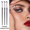 cdar Nylon Bristles Eyebrow Brush 3pcs Double-headed Set Spiral Bevel Eye Makeup Plastic Handle Eyelash Professional Comb Tool Naturally Separated B view 2