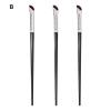 cdar Nylon Bristles Eyebrow Brush 3pcs Double-headed Set Spiral Bevel Eye Makeup Plastic Handle Eyelash Professional Comb Tool Naturally Separated B view 3