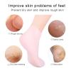 cdar Beach Protective Socks Repair Cracked Heels Toes Cuticles 1 Pair Silicone Moisturizing Reusable Soft Smooth Skin Foot Spa Pedicure for Dry Pink view 3