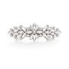 EVER FAITH Bridal Crystal Barrette Clip for Women, Weadding Gorgeous Simulated Pearl Marquise Hair Accessories for Bride Bridesmaid Clear Silver-Tone view 1