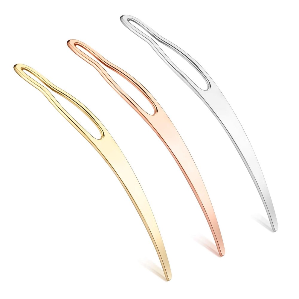 Interlocking Tool Set for Locs, Hair Repair and Tightening - 3 PCS Sisterlock Retightening Accessories (Gold, Silver, Rose Gold)