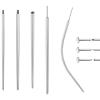 BodyAce 14G 16G 18G 20G Piercing Taper, Stainless Steel Threadless Insertion Pin Screw On Assistant Tool, Curved Body Piercing Stretching Kit for Ear/Nose/Navel/Lip/Eyebrow [16G(1.2mm) Mix] view 1