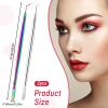 2 in 1 Eyelash Lift Perm Tool, 2 PCS Dual-End Stainless Steel Lash Separator Tool Professional Reusable Metal Lash Lift Rods with Comb for Eyelash Eyebrow Perming Tinting Curling Extensions Supplies view 2