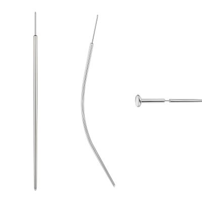 BodyAce 14G 16G 18G 20G Piercing Taper, Stainless Steel Threadless Insertion Pin Screw On Assistant Tool, Curved Body Piercing Stretching Kit for Ear/Nose/Navel/Lip/Eyebrow [20G(0.8mm) Mix]