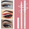 12Pcs White Eyeliner Pencils Professional Use as Highlighter,Lip Line Pen Long-lasting Nice Color Eye Brow Gel Pen Makeup Brow Tint Pencils Beauty Makeup Tools view 2