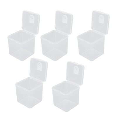 Wnvivi 5pcs Makeup Sponge Case,Clear Powder Puff Storage Case with Lid,Cosmetic Egg Keeping Cosmetic Egg,Travel Powder Puff Organizer Case