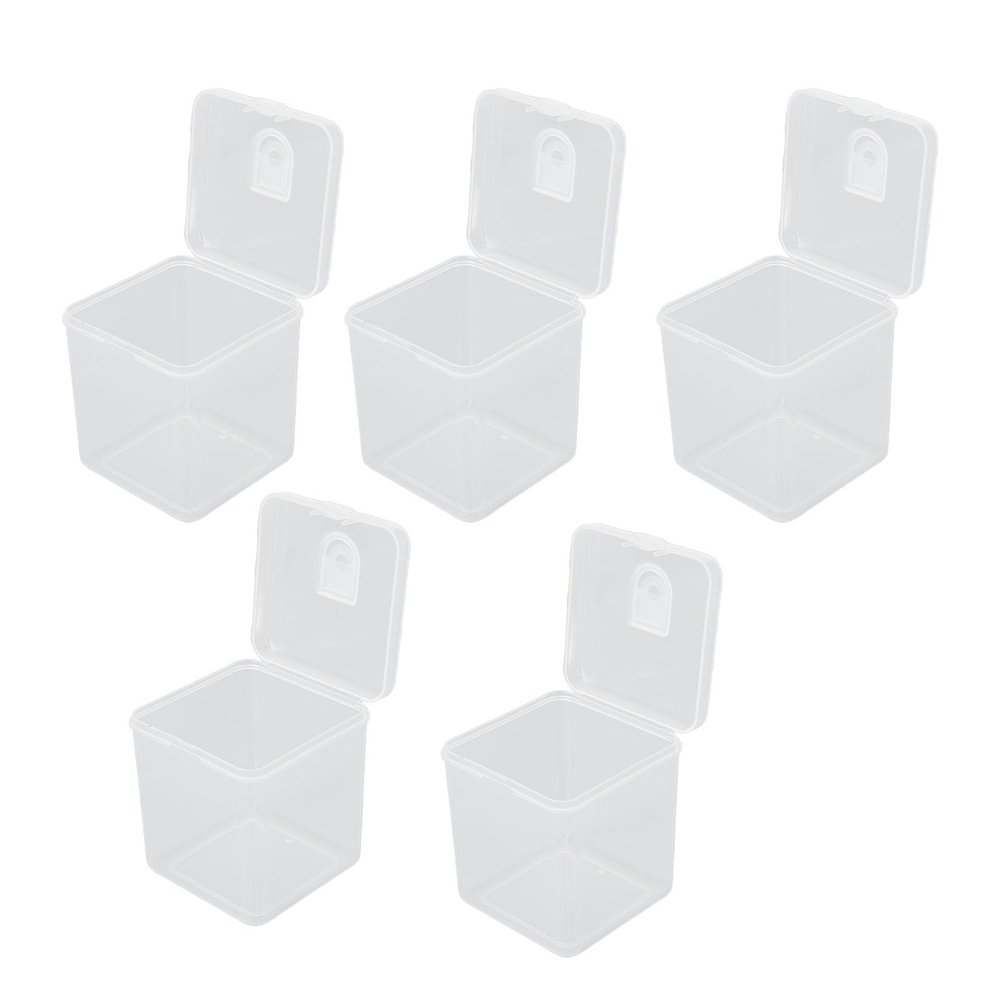 Wnvivi 5pcs Makeup Sponge Case,Clear Powder Puff Storage Case with Lid,Cosmetic Egg Keeping Cosmetic Egg,Travel Powder Puff Organizer Case