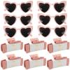 12pcs Bridesmaid Proposal Gifts 4.1inch square Bachelorette Claw Clips Sunglasses set of 12 Girls Trendy Cute Hair Clips for Wedding Party Favors(Pink 12pcs) view 1