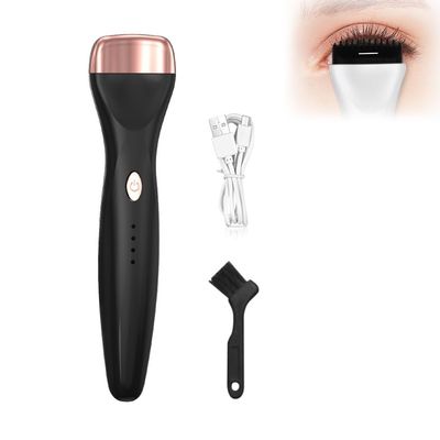 5D Push Heated Eyelash Curler Electric 3 Modes Eye Lashes Eyelash Grafting Long Lasting Makeup Tools Hot Viewer Eye Lashes (Black)