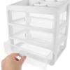 ABOOFAN Drawer Desktop Storage Bin Unit Small Plastic Drawers Organizer Mini Storage Bin Container Organizer for Kitchen, Pantry, Desk Document view 2
