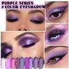 AMY'S DIARY Deep Light Purple Matte Shimmer Eye Shadow Palette Makeup,Eyeshadow Long Lasting Waterproof Cruelty-Free, 9 Blendable Shades in Smooth with Gorgeous Pearls for Girls (Purple palette) view 2