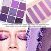AMY'S DIARY Deep Light Purple Matte Shimmer Eye Shadow Palette Makeup,Eyeshadow Long Lasting Waterproof Cruelty-Free, 9 Blendable Shades in Smooth with Gorgeous Pearls for Girls (Purple palette) view 3