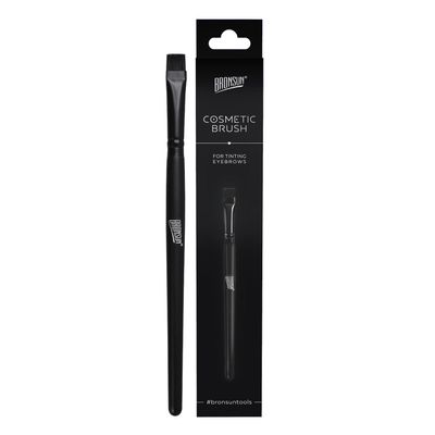 Straight Cosmetic Brush BRONSUN, 1 pc. Professional Brush For Eyebrow Tinting and Makeup