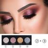 AMY'S DIARY 4 Colors Shany Highlight Eyeshadow Palette Cosmetics, Shimmer Eye shadow Palette, Cruelty-Free and Vegan Formula, Glitter Shimmer Eyeshadow for Professional Makeup Kit(12#) view 2