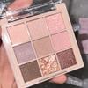AMY'S DIARY Matte Shimmer Pink Eye Shadow Palette Makeup,Eyeshadow Long Lasting Waterproof Cruelty-Free, 9 Blendable Shades in Smooth Matte and Shimmer Finishes with Gorgeous Pearls for Girls (16#) view 1